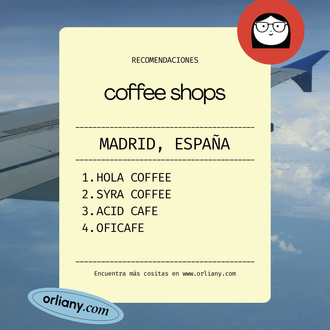 Coffee shops en Madrid, España